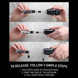 Snap Release non-magnetic Quick Release keychain | PocketPro